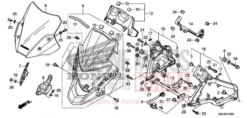UPPER COWL VFR1200XDC de 2012
